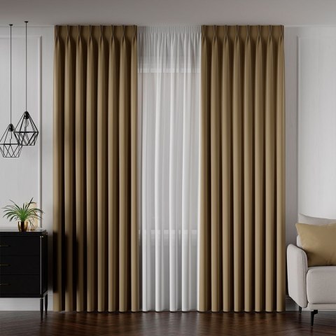 SERINA Tkanina dekoracyjna, wysokość 300cm, kolor 028 ciepły beżowy 318744/TDP/028/000300/1