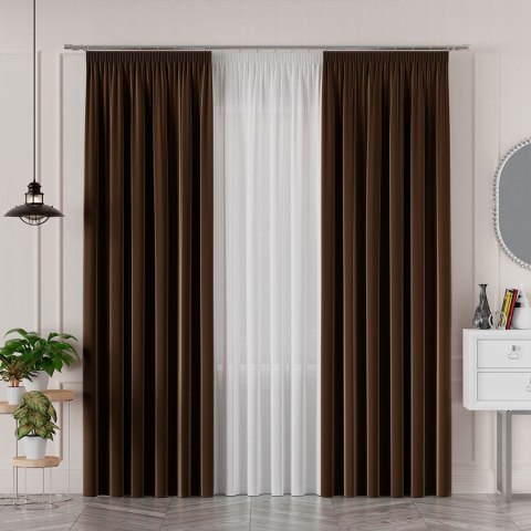 SERINA Tkanina dekoracyjna, wysokość 300cm, kolor 051 brązowy 318744/TDP/051/000300/1