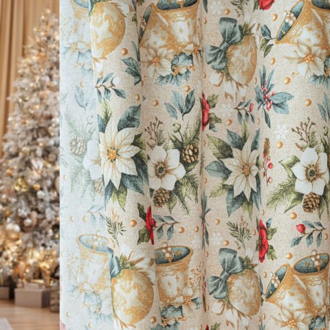 ŚWIĘTA 048 Tkanina dekoracyjna świąteczna, typu TZ7030, szerokość 140cm, kolor 001 TZ0048/TDM/001/140000/1