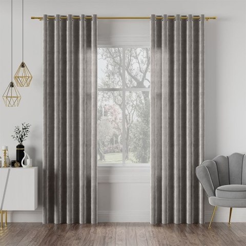 VELVI Tkanina dekoracyjna, wysokość 300cm, kolor 005 jasny szary VELVI0/TDP/005/000300/1