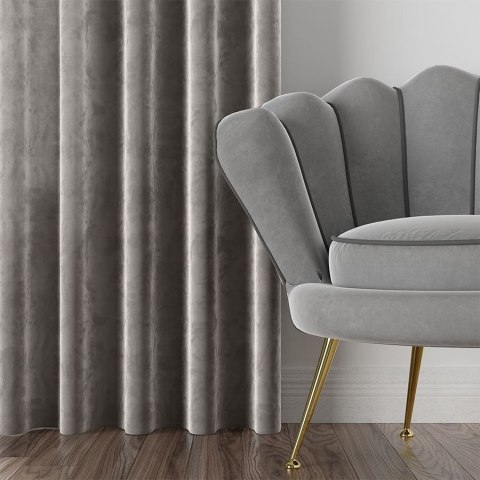 VELVI Tkanina dekoracyjna, wysokość 300cm, kolor 005 jasny szary VELVI0/TDP/005/000300/1