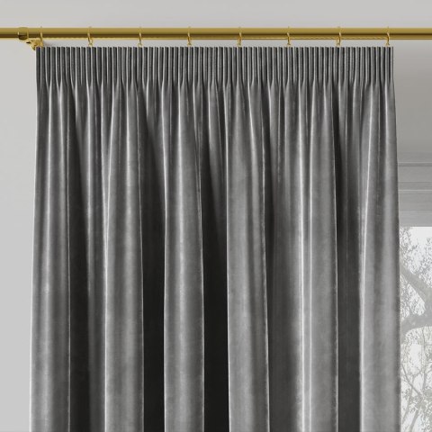 VELVI Tkanina dekoracyjna, wysokość 300cm, kolor 006 ciemny szary; antracytowy VELVI0/TDP/006/000300/1