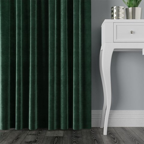 VELVI Tkanina dekoracyjna, wysokość 300cm, kolor 010 ciemny zielony; butelkowy VELVI0/TDP/010/000300/1