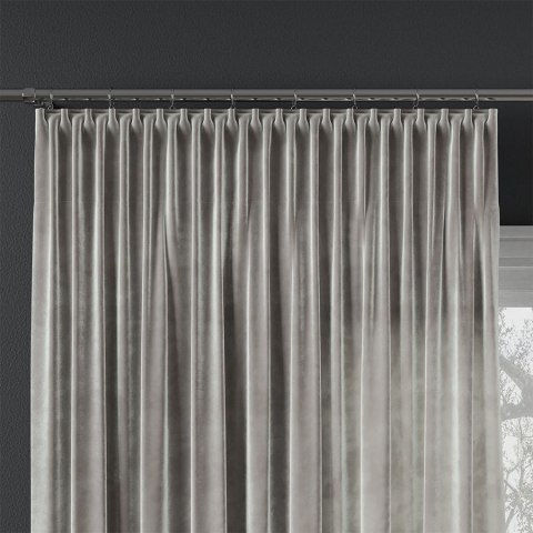 VELVI Tkanina dekoracyjna, wysokość 300cm, kolor 020 szary VELVI0/TDP/020/000300/1