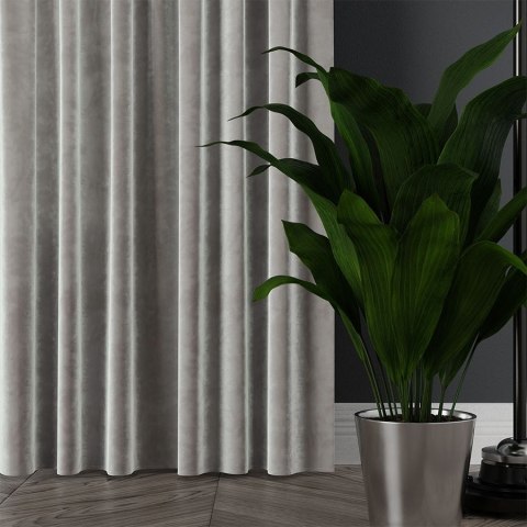 VELVI Tkanina dekoracyjna, wysokość 300cm, kolor 020 szary VELVI0/TDP/020/000300/1