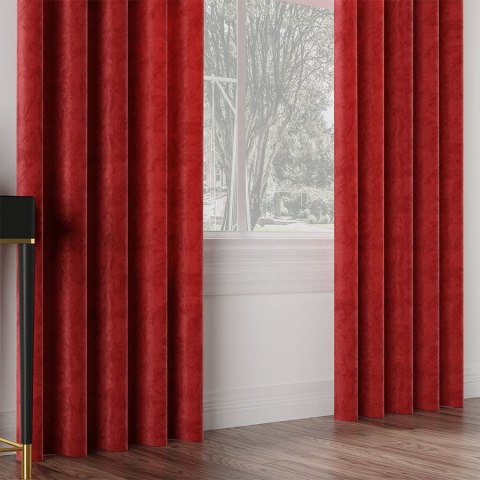 VELVI Tkanina dekoracyjna, wysokość 300cm, kolor 043 czerwony VELVI0/TDP/043/000300/1