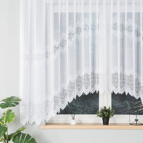 Firanka gotowa żakardowa VIOLETTA 160x420 cm kolor biały