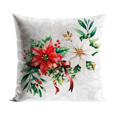 GWIAZDA BETLEJEMSKA Poszewka dekoracyjna VELVET, 40x40cm, kolor 001 biały PBN343/POP/001/040040/1