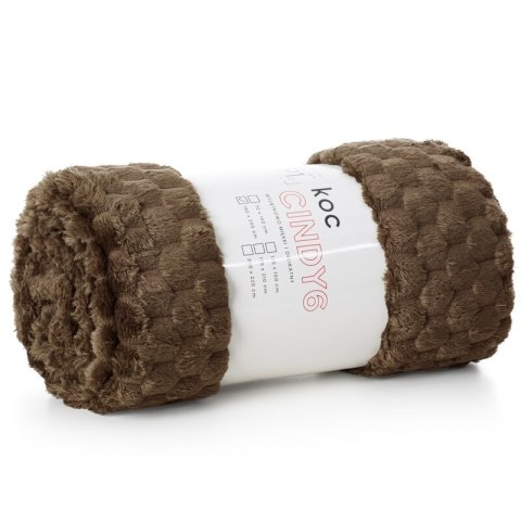 KOC D91 CINDY6 200 X 220 CM CIEMNOBRĄZOWY