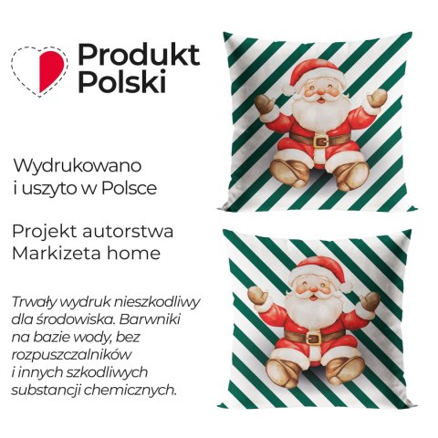 PASKI Z MIKOŁAJEM, BAJKOWE ŚWIĘTA Poszewka dekoracyjna VELVET, 40x40cm, kolor 001 biały PBN359/POP/001/040040/1