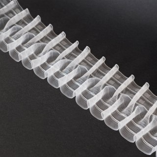 PREMIUM Taśma smok na karnisz 10cm, marszczenie 1:2, transparentna 17.100.200.3 TASMAP/Z13/P20/010000/1