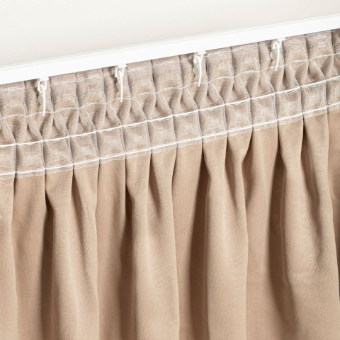 PREMIUM Taśma smok (sznurek transparentny) lub ołówek (sznurek biały) 10cm, marszczenie 1:2 transparentna 17.100.200.3/2 TASMAP/