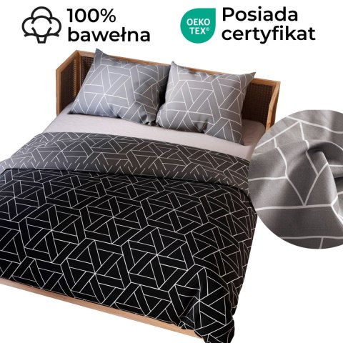 ZEFIRA Komplet pościeli z bawełny satynowej 160x200cm 100107/SAT/000/160200/1