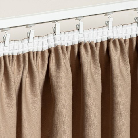 Taśma ołówek 2,5cm, marszczenie 1:2, biała, FP025-11-3F4 TASMAA/F1K/200/002500/1