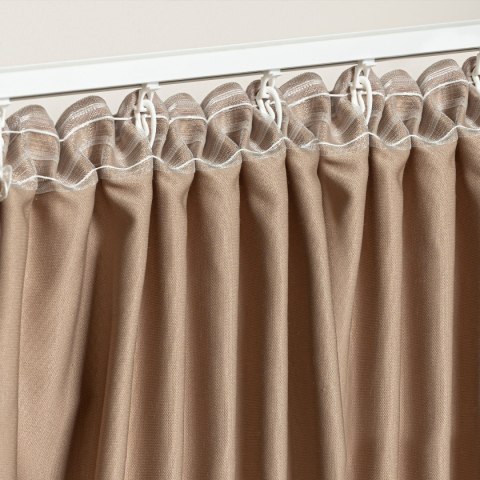 Taśma smok 5cm, marszczenie 1:2,5 transparentna z białym sznurkiem FM050-2S-1C3 TASMAA/Z3Z/250/005000/1