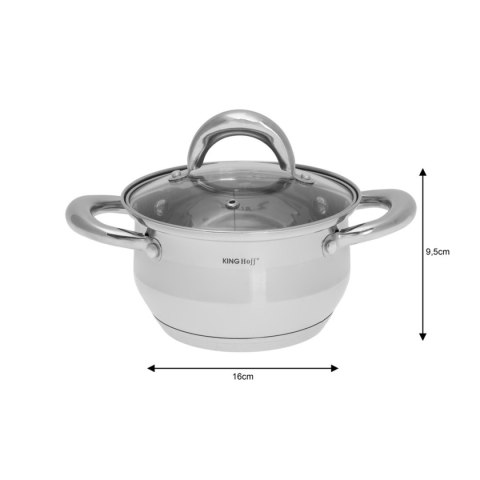 Zestaw garnków stalowych (12 el.) Kinghoff KH-1098