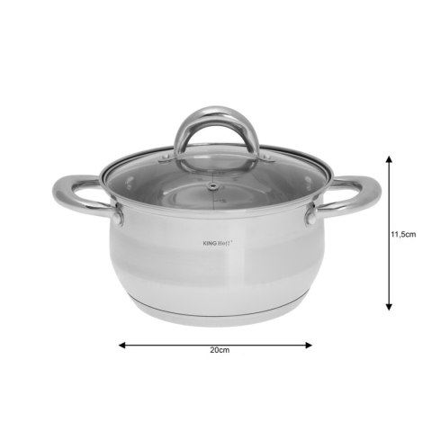 Zestaw garnków stalowych (12 el.) Kinghoff KH-1098