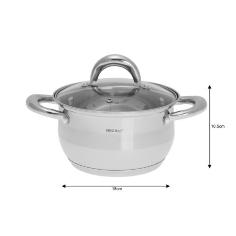 Zestaw garnków stalowych (12 el.) Kinghoff KH-1098