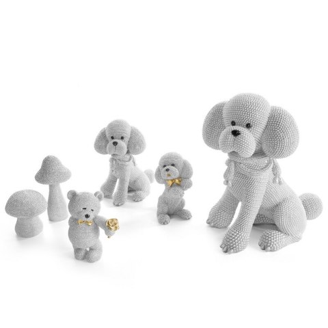 FIGURKA DEKORACYJNA ELDO 8 X 8 X 9 CM SREBRNY