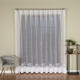 Firanka żakardowa na metry 107199 wysokość 250 cm kolor biały