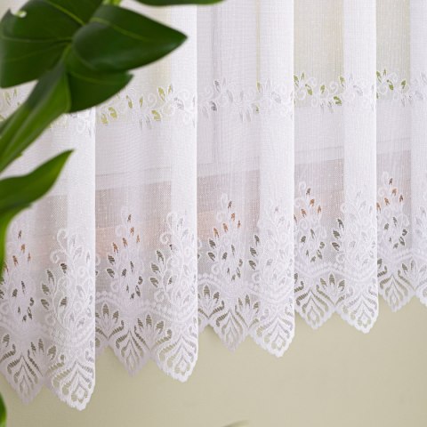 Firanka żakardowa na metry 018534 wysokość 100 cm kolor biały