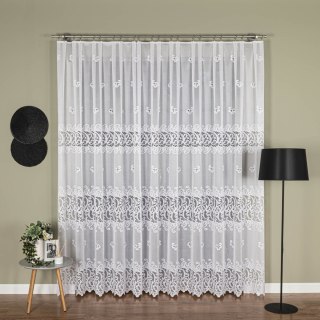 Firanka żakardowa na metry 107871 wysokość 250 cm kolor biały