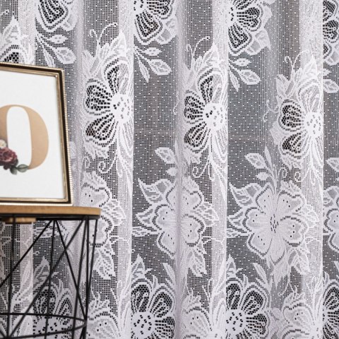 Firanka żakardowa na metry 004713 wysokość 175 cm kolor biały