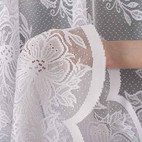 Firanka żakardowa na metry 004713 wysokość 175 cm kolor biały