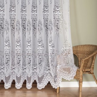 Firanka żakardowa na metry 361350 wysokość 220 cm kolor biały