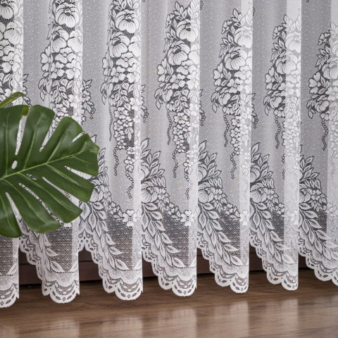 Firanka żakardowa na metry 361350 wysokość 220 cm kolor biały