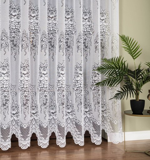 Firanka żakardowa na metry 361350 wysokość 230 cm kolor biały