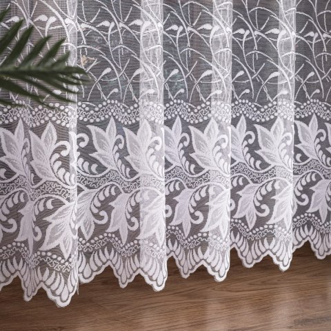 Firanka żakardowa na metry 049348 wysokość 250 cm kolor biały