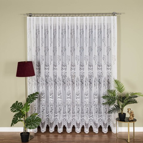 Firanka żakardowa na metry 361350 wysokość 250 cm kolor biały