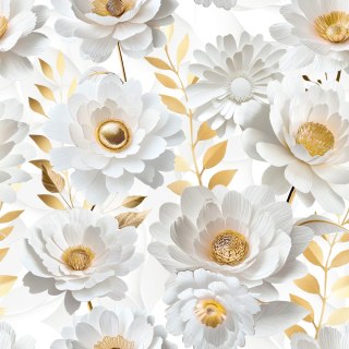 GOLDENIA Tkanina dekoracyjna NINA WODOODPORNA, 160cm, kolor 001 biały D00315/NIW/001/160000/1