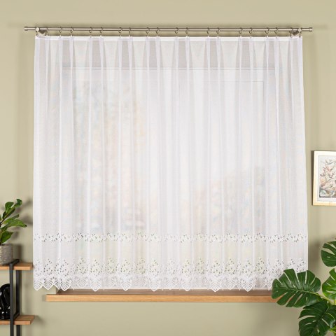 Firanka gotowa żakardowa JAGODA 160x300 cm kolor biały