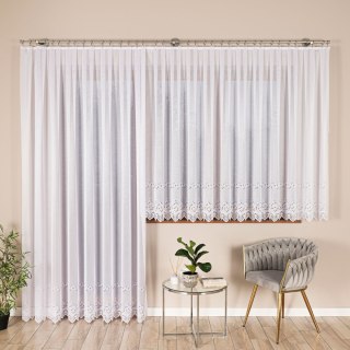 Firanka gotowa żakardowa JAGODA 250x300 cm kolor biały