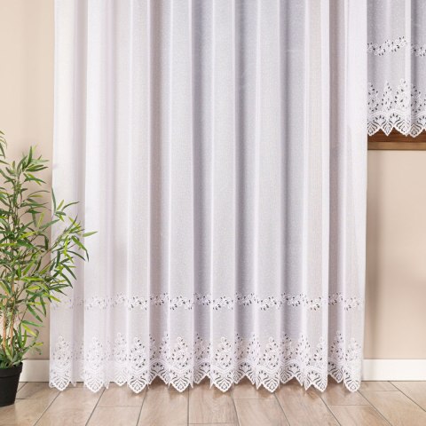 Firanka gotowa żakardowa JAGODA 250x300 cm kolor biały