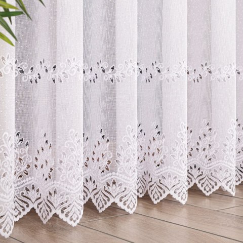 Firanka gotowa żakardowa JAGODA 250x300 cm kolor biały