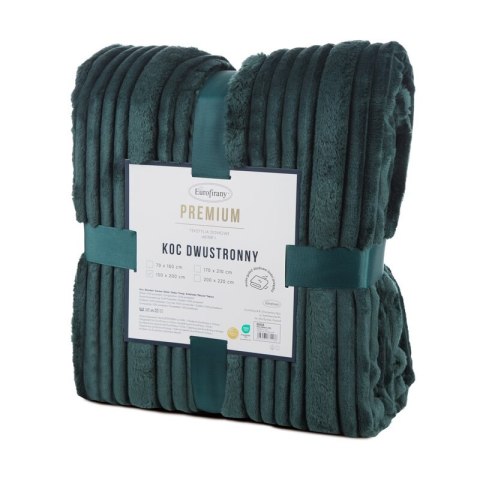 KOC NINA 220 X 200 CM CIEMNOZIELONY