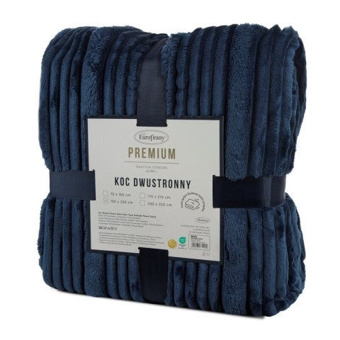 KOC NINA 220 X 200 CM GRANATOWY