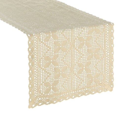 OBRUS MARTHA 40 X 140 CM JASNOBEŻOWY