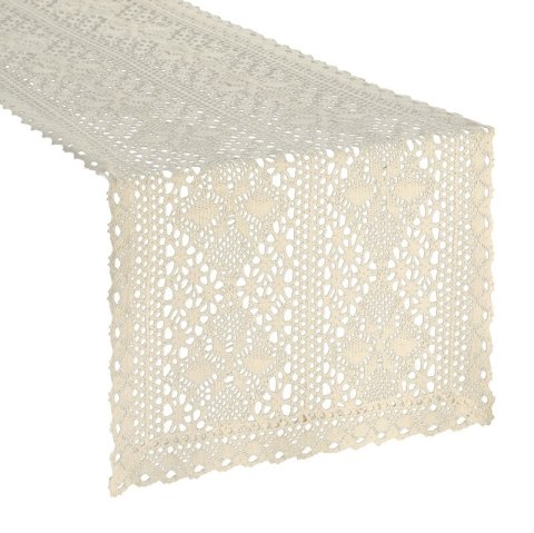 OBRUS MARY 40 X 140 CM JASNOBEŻOWY