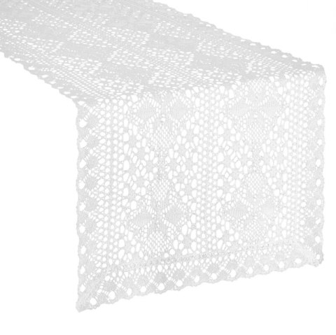 OBRUS MARY 40 X 180 CM BIAŁY