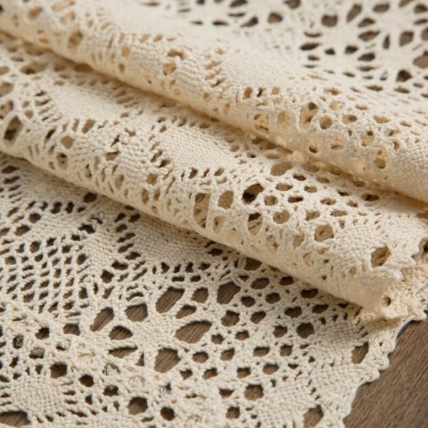 OBRUS MARY 40 X 180 CM JASNOBEŻOWY