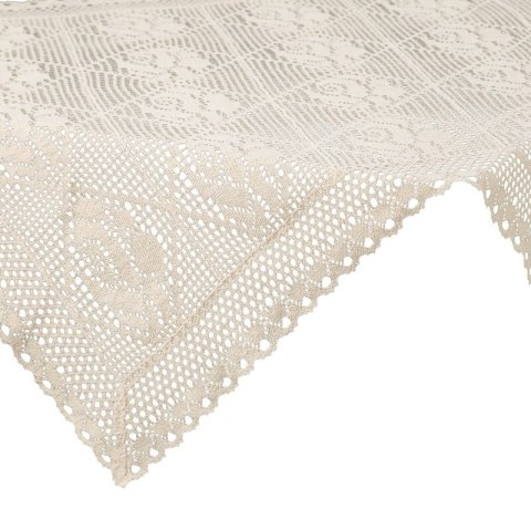 OBRUS ROSALY 85 X 85 CM JASNOBEŻOWY