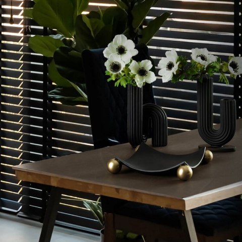 PATERA DEKORACYJNA ALEX (01) 23 X 23 X 5 CM CZARNY