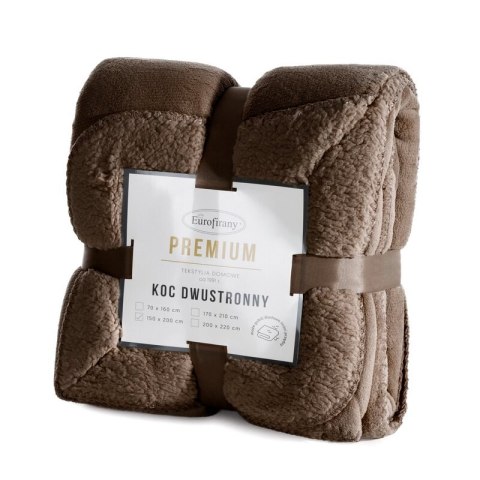 KOC TEDY 200 X 220 CM CIEMNOBRĄZOWY