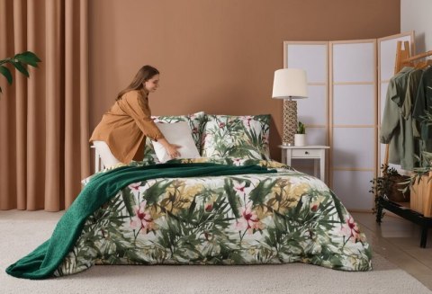 KOMPLET POŚCIELI SATYNOWEJ SPRING 43 140 X 200 CM ZIELONY