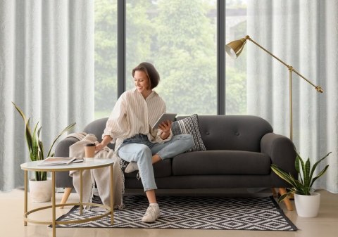 ZASŁONA GOTOWA ILENA 140 X 250 CM BIAŁY