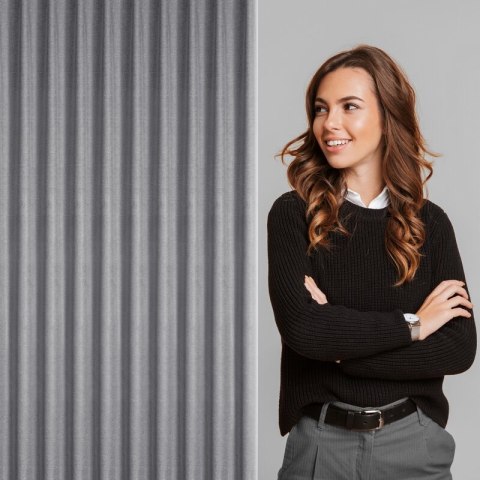 ZASŁONA GOTOWA NELISA 210 X 270 CM GRAFITOWY